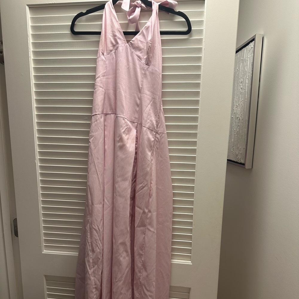 Elegant Pink Maxi Dress
